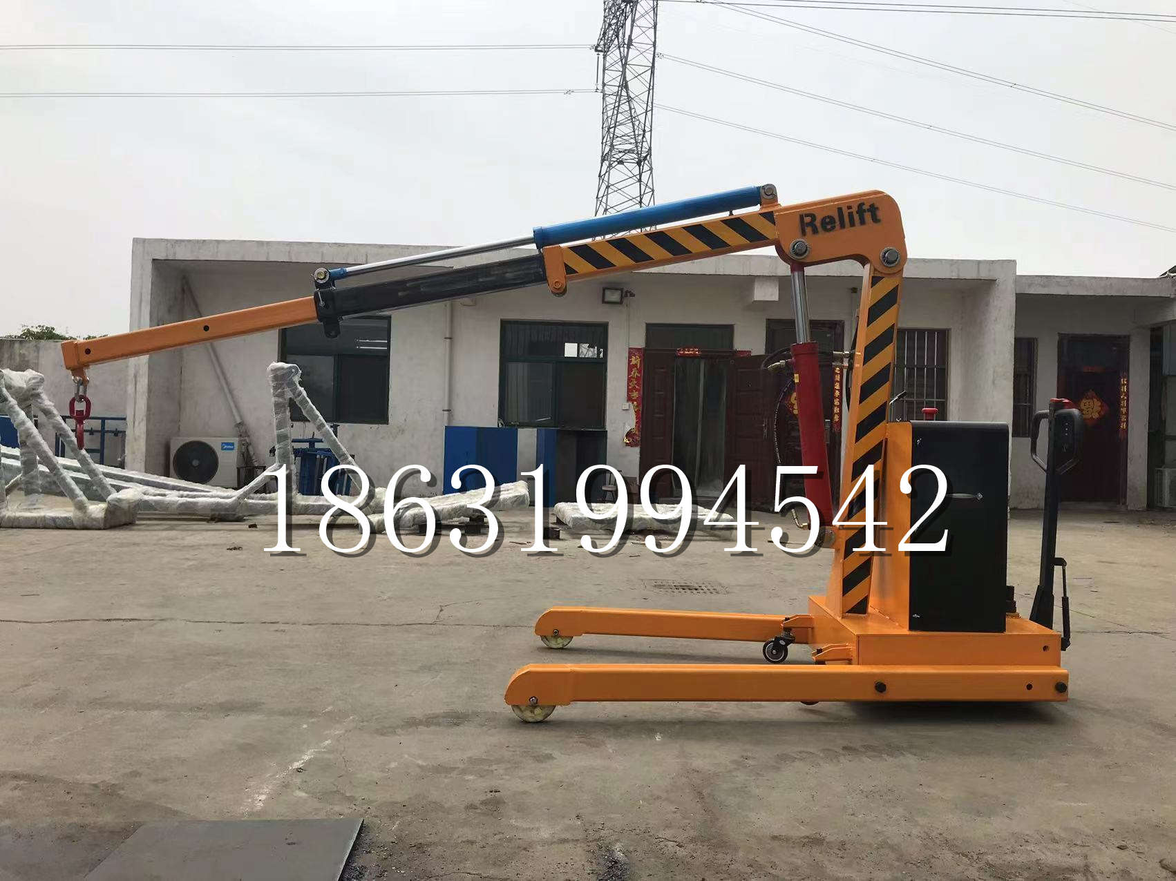 白山市久征定做3吨三轮随车吊 农用园林绿化移树吊 平板工程用小吊机